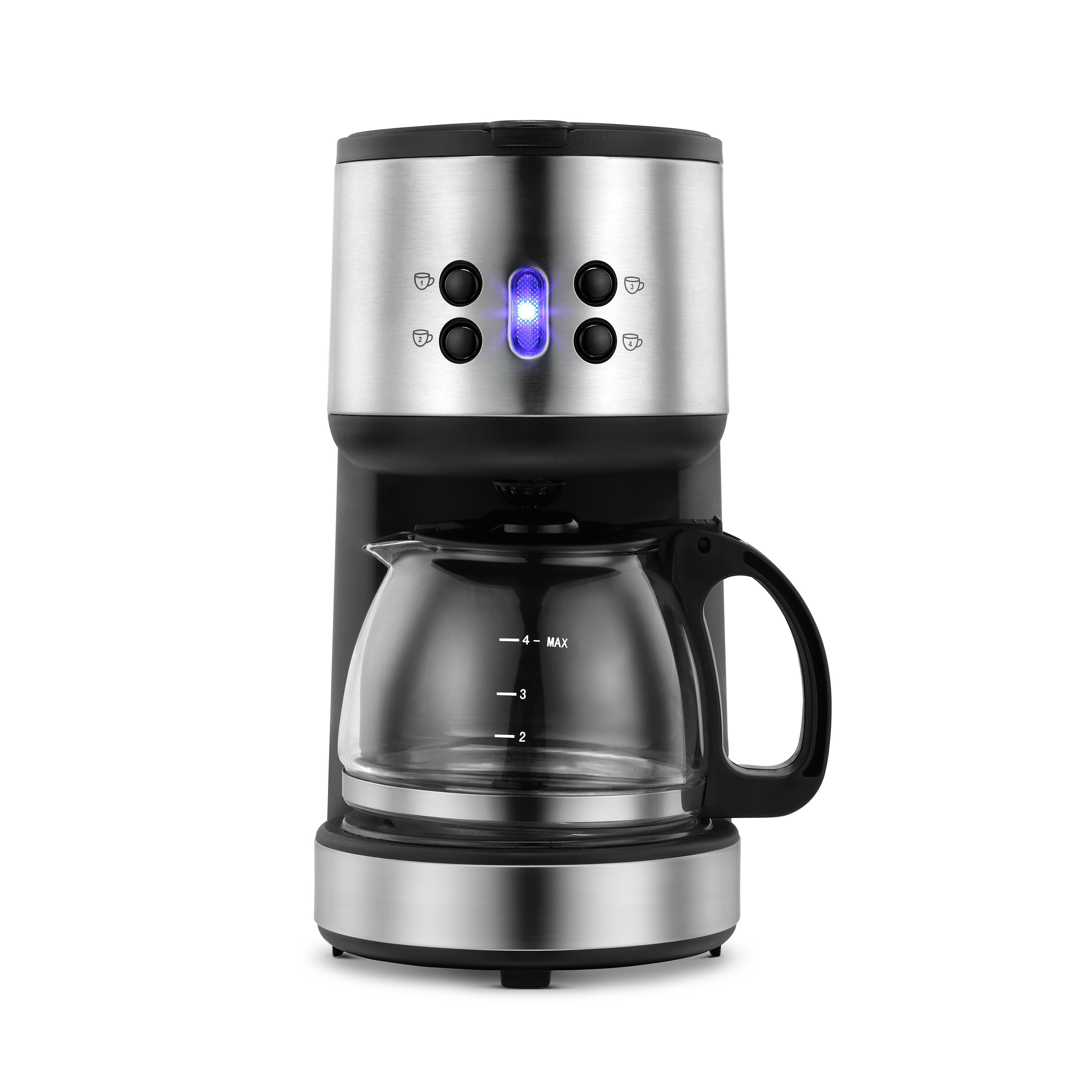 4-Cup Coffee Maker Stainless Steel