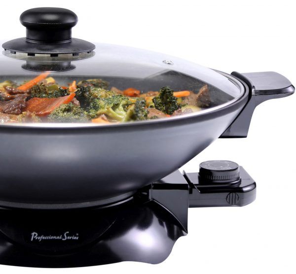 SPT 9-in Dia x 9-in D Electric Wok in the Electric Woks department at