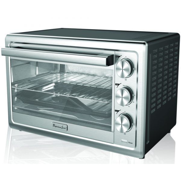 6-Slice Countertop Rotisserie Toaster Oven - fits a 12” pizza 23L