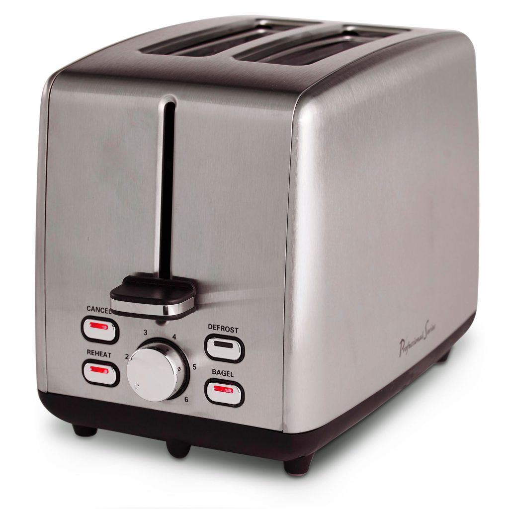 Toaster, 2Slice, Wide Slot, Stainless Steel Professional Series