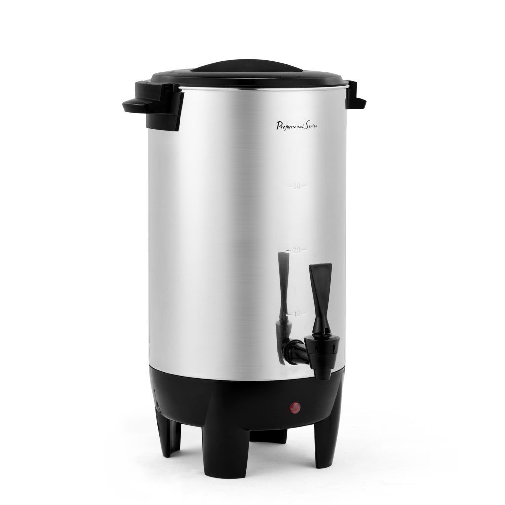 Coffee Urn, 30-Cup, Stainless Steel - Professional Series